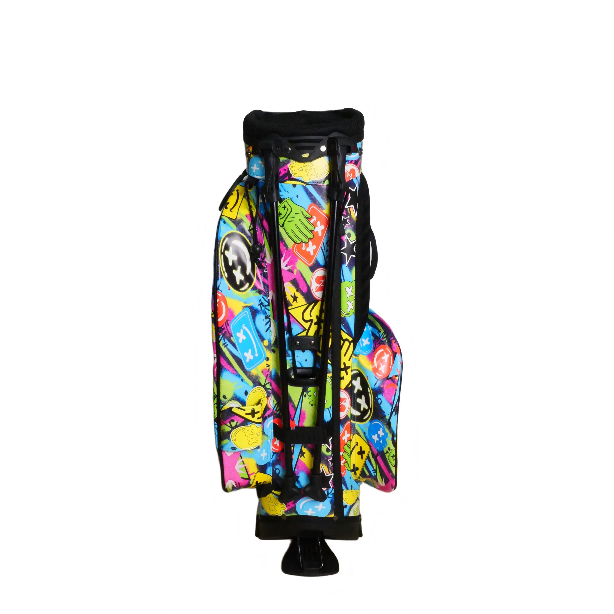 Holographic Iridescent Golf Gun Bag, Lightweight Portable Waterproof Golf Club Carry Bag with Shoulder Strap, Fashion Shiny Golf Practice Bag for Men Women - 图片 2