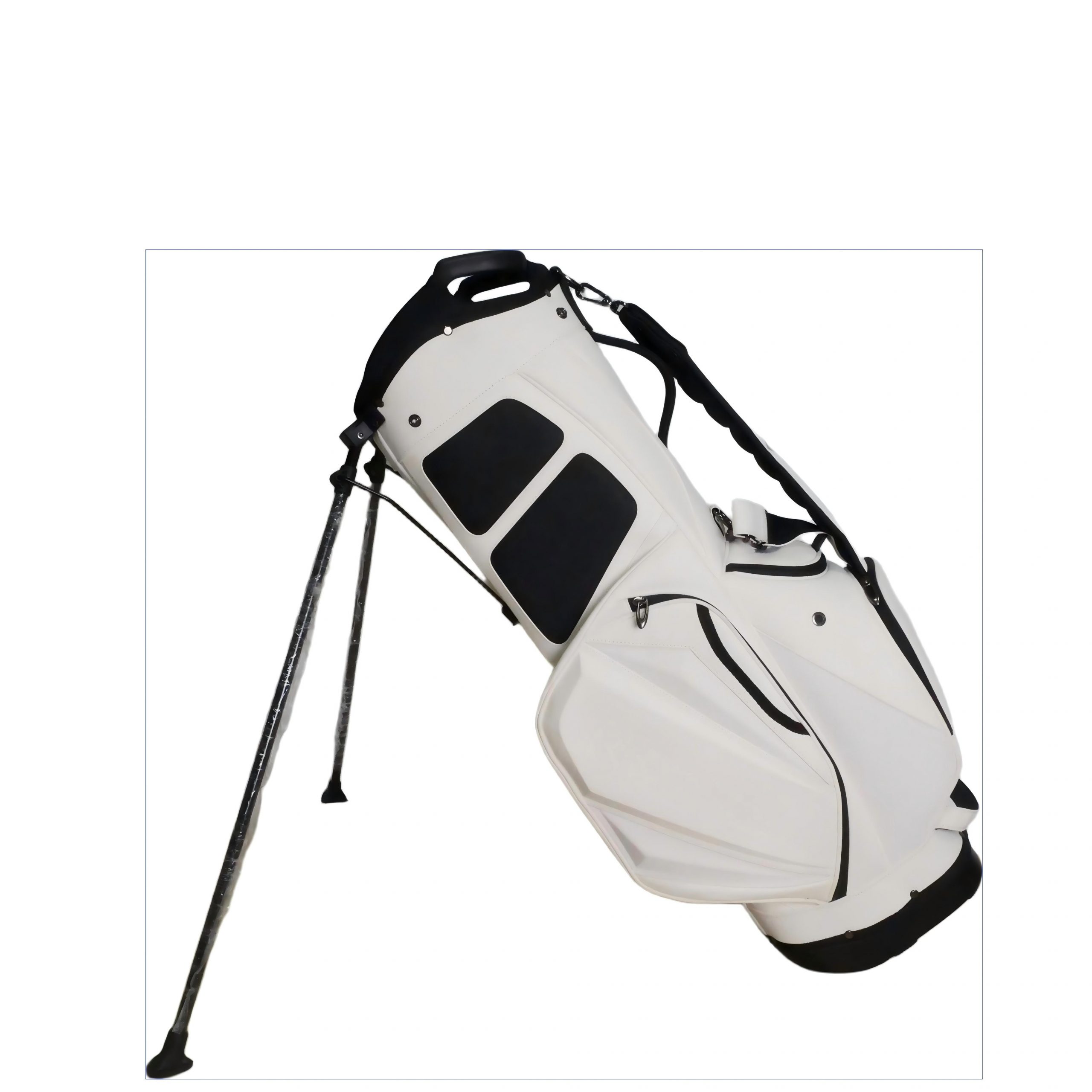 Holographic Iridescent Golf Gun Bag, Lightweight Portable Waterproof Golf Club Carry Bag with Shoulder Strap, Fashion Shiny Golf Practice Bag for Men Women - 图片 2