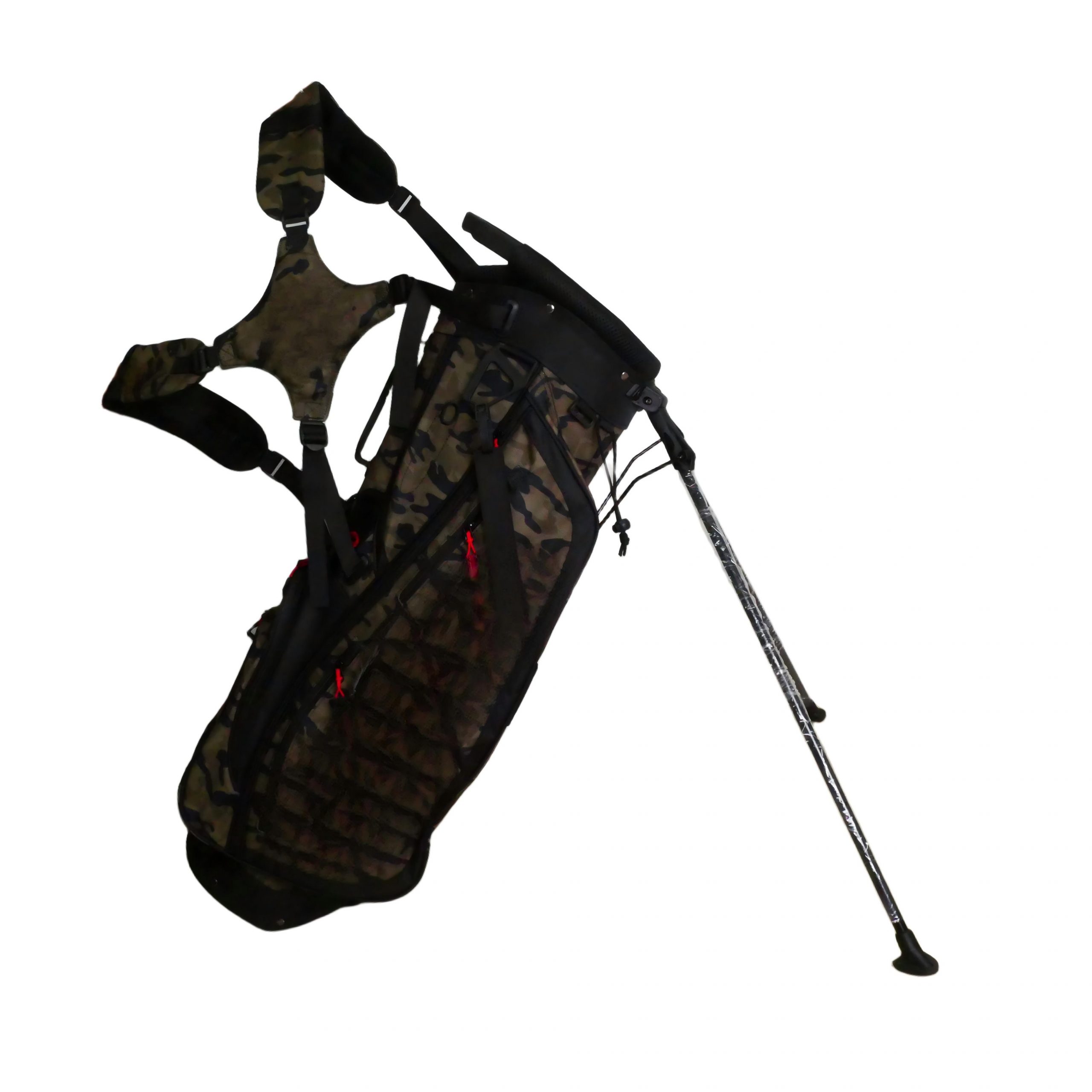Holographic Iridescent Golf Gun Bag, Lightweight Portable Waterproof Golf Club Carry Bag with Shoulder Strap, Fashion Shiny Golf Practice Bag for Men Women - 图片 2