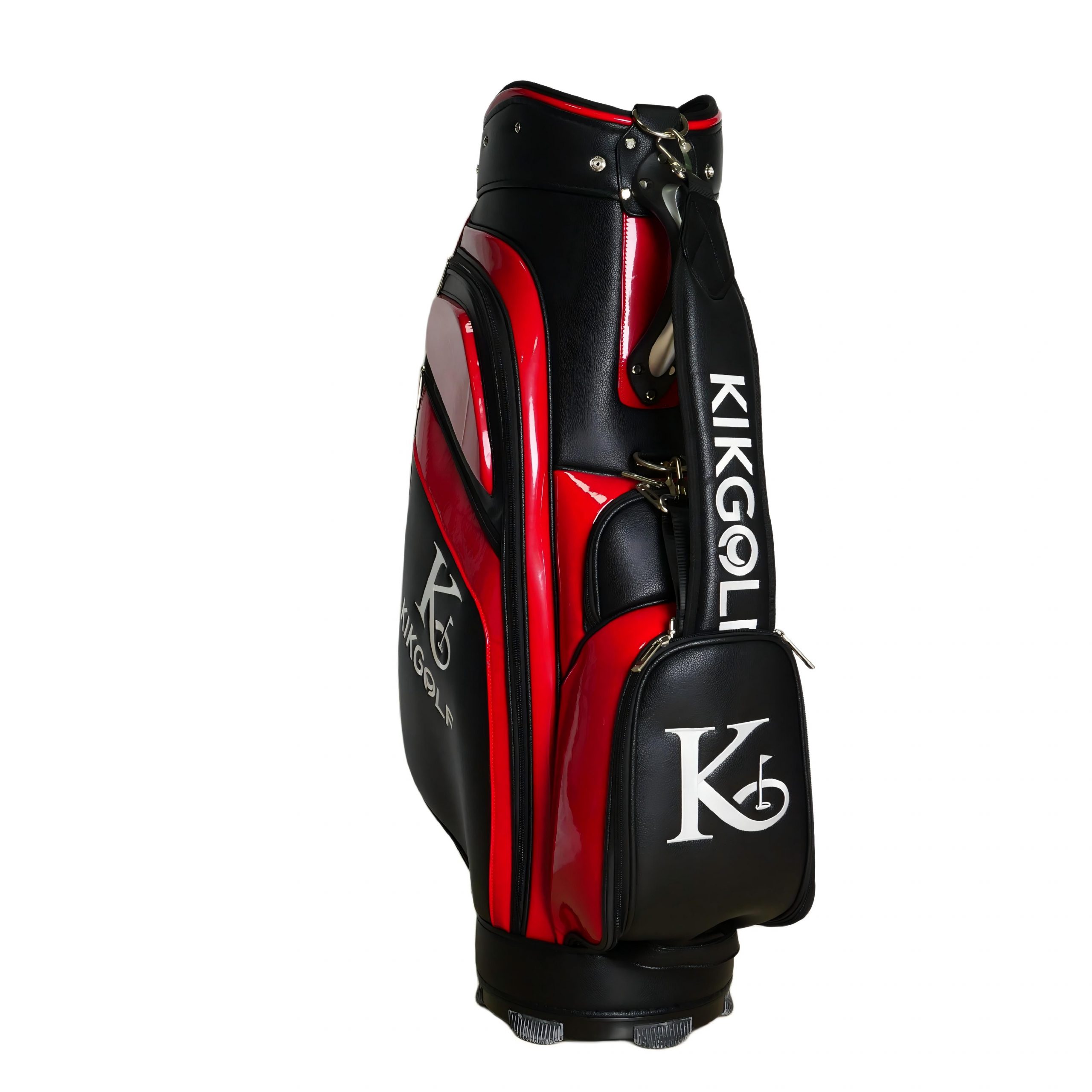 Holographic Iridescent Golf Gun Bag, Lightweight Portable Waterproof Golf Club Carry Bag with Shoulder Strap, Fashion Shiny Golf Practice Bag for Men Women - 图片 2