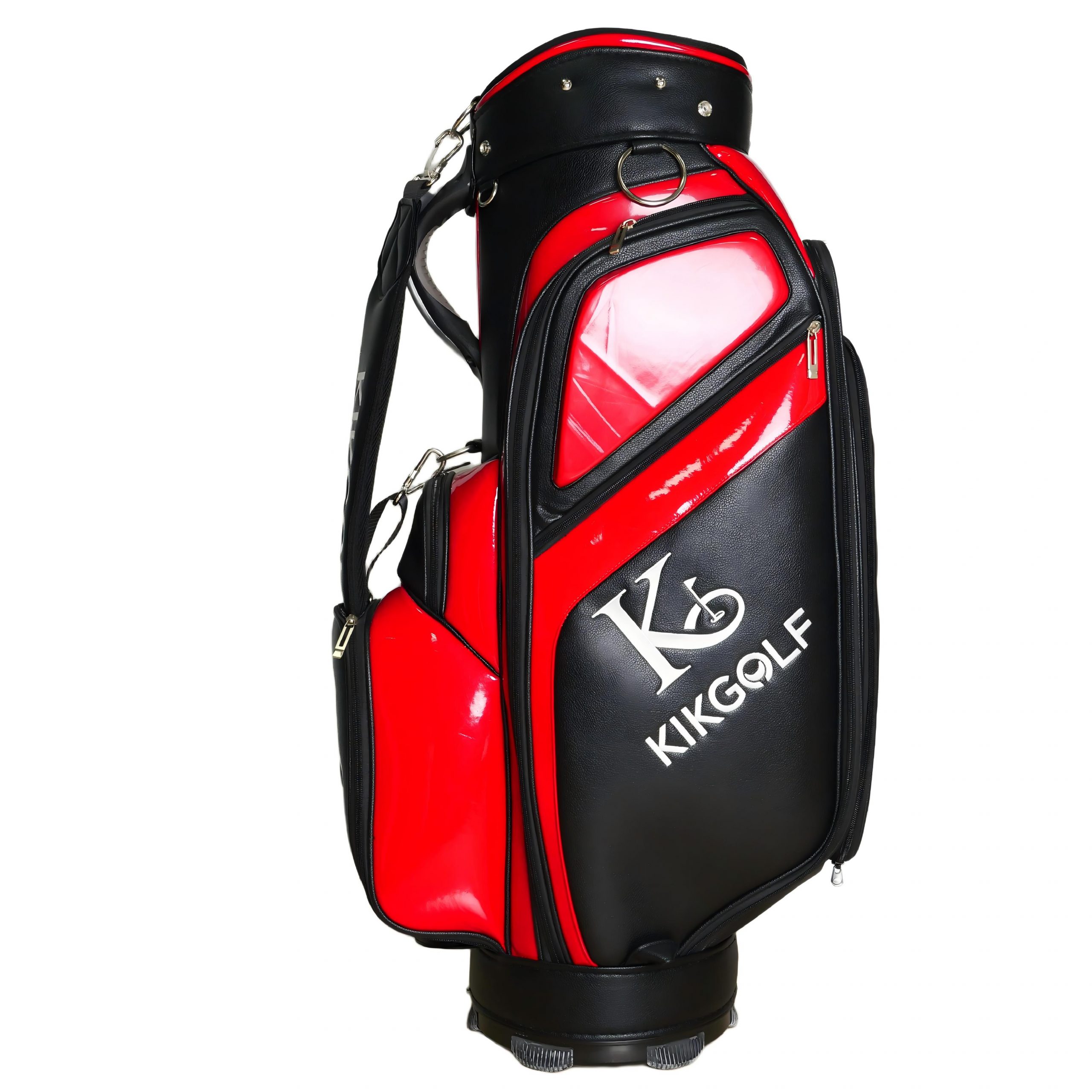 Holographic Iridescent Golf Gun Bag, Lightweight Portable Waterproof Golf Club Carry Bag with Shoulder Strap, Fashion Shiny Golf Practice Bag for Men Women - 图片 4