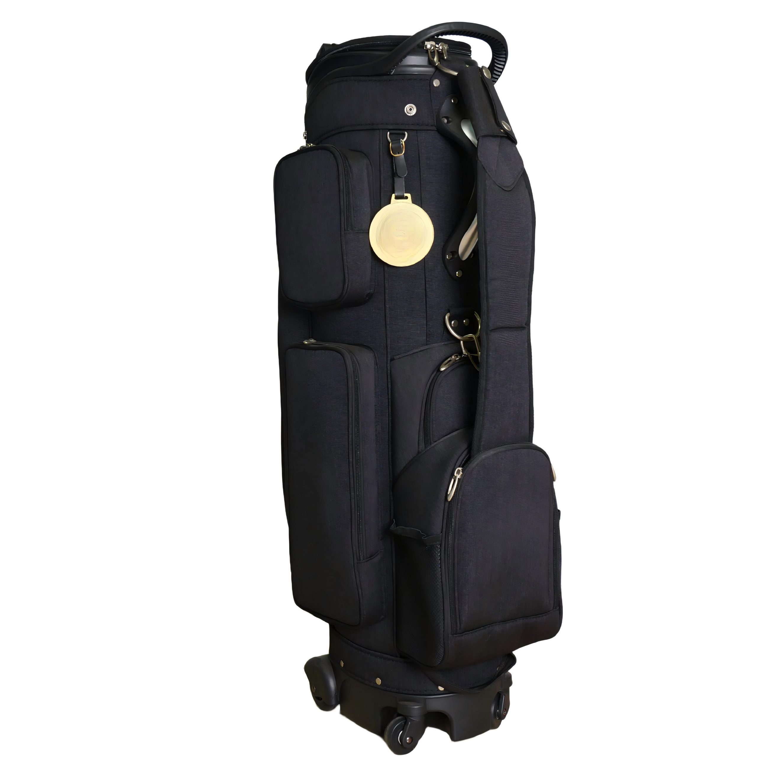 Holographic Iridescent Golf Gun Bag, Lightweight Portable Waterproof Golf Club Carry Bag with Shoulder Strap, Fashion Shiny Golf Practice Bag for Men Women