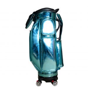 Holographic Iridescent Golf Gun Bag, Lightweight Portable Waterproof Golf Club Carry Bag with Shoulder Strap, Fashion Shiny Golf Practice Bag for Men Women