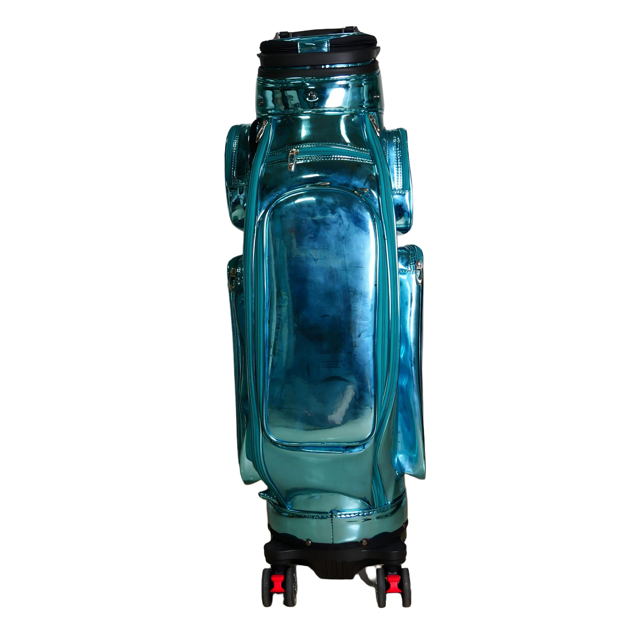 Holographic Iridescent Golf Gun Bag, Lightweight Portable Waterproof Golf Club Carry Bag with Shoulder Strap, Fashion Shiny Golf Practice Bag for Men Women - 图片 3