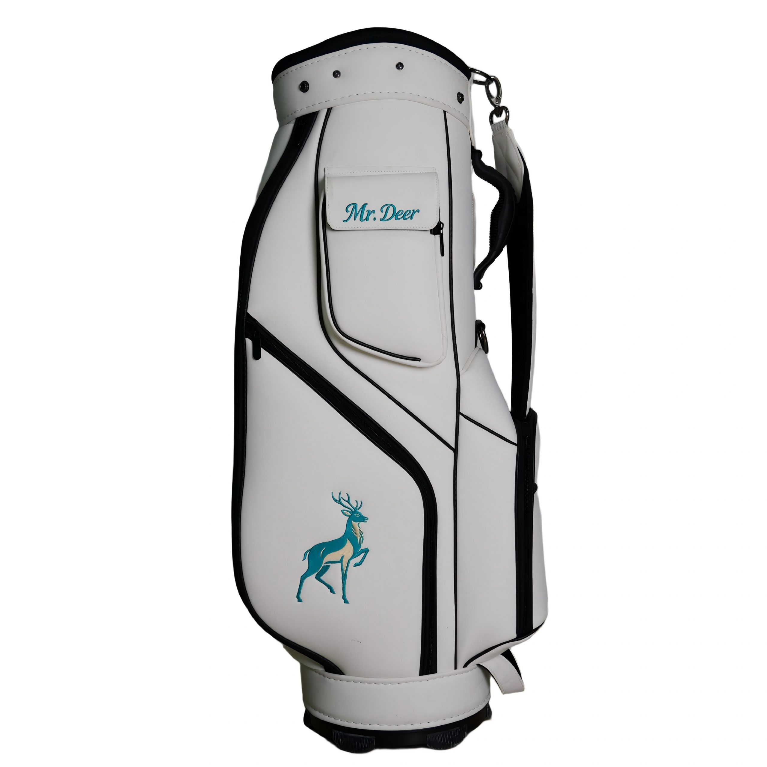 Holographic Iridescent Golf Gun Bag, Lightweight Portable Waterproof Golf Club Carry Bag with Shoulder Strap, Fashion Shiny Golf Practice Bag for Men Women