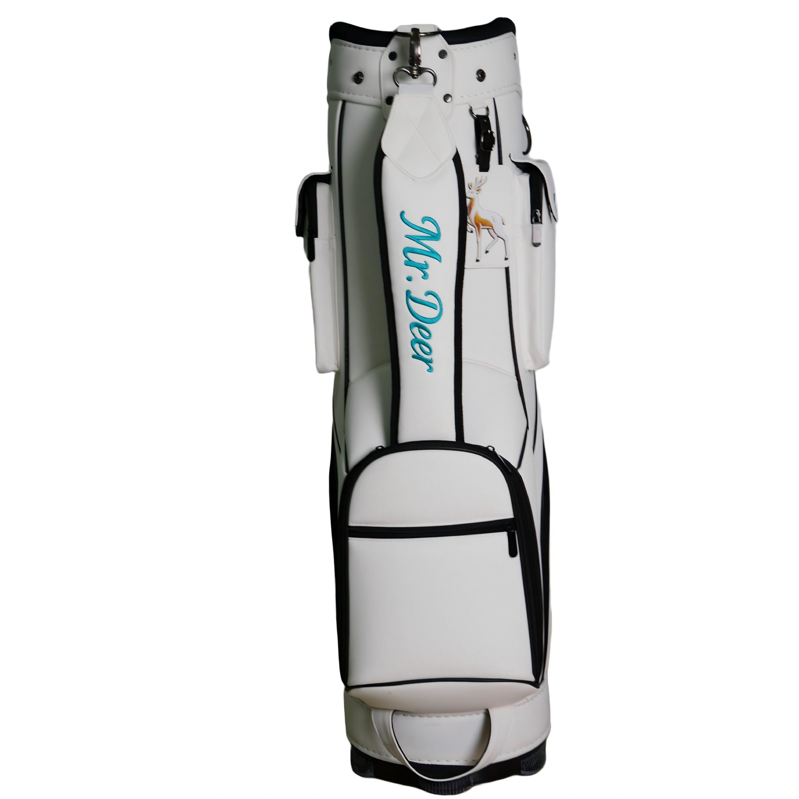 Holographic Iridescent Golf Gun Bag, Lightweight Portable Waterproof Golf Club Carry Bag with Shoulder Strap, Fashion Shiny Golf Practice Bag for Men Women - 图片 2