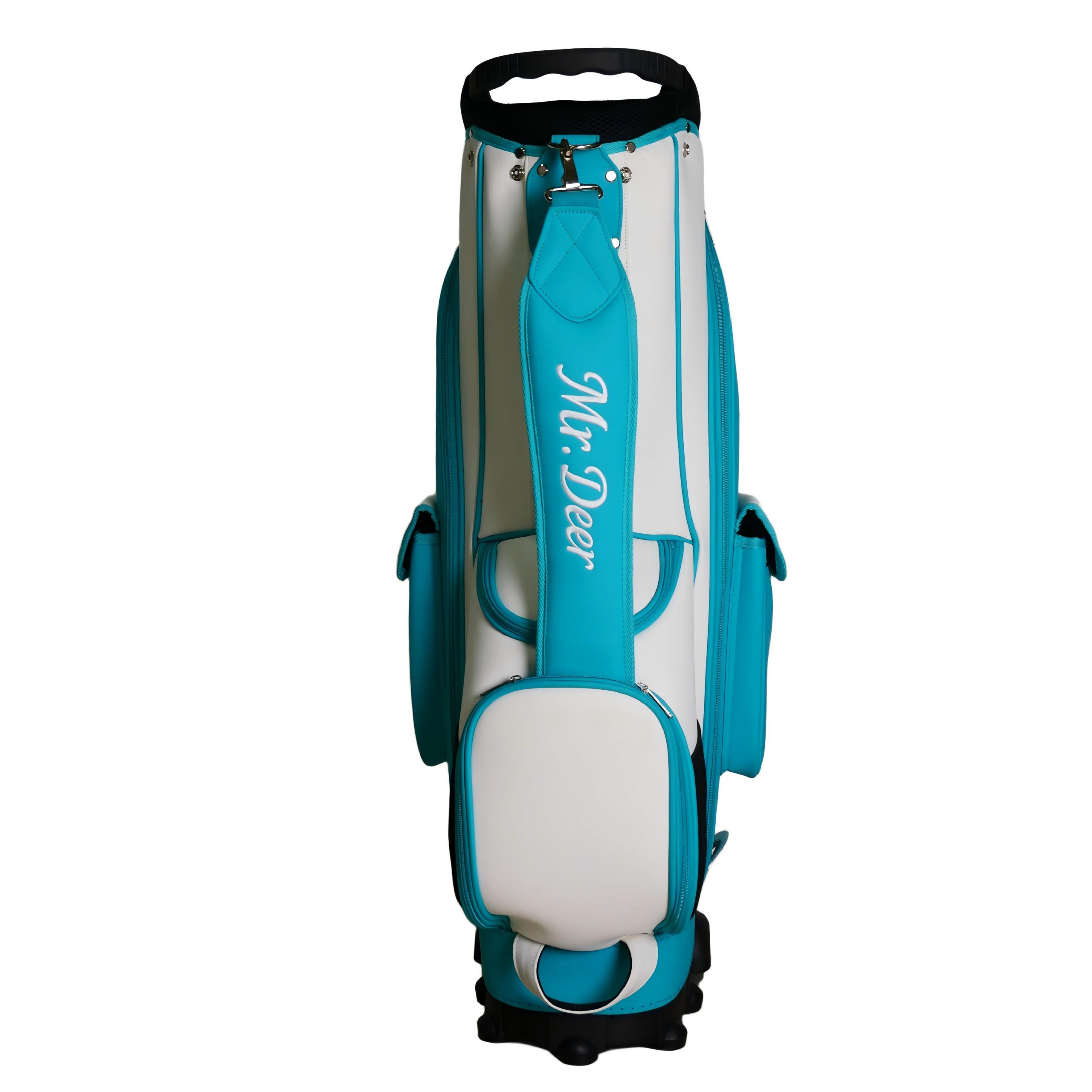 Holographic Iridescent Golf Gun Bag, Lightweight Portable Waterproof Golf Club Carry Bag with Shoulder Strap, Fashion Shiny Golf Practice Bag for Men Women - 图片 2