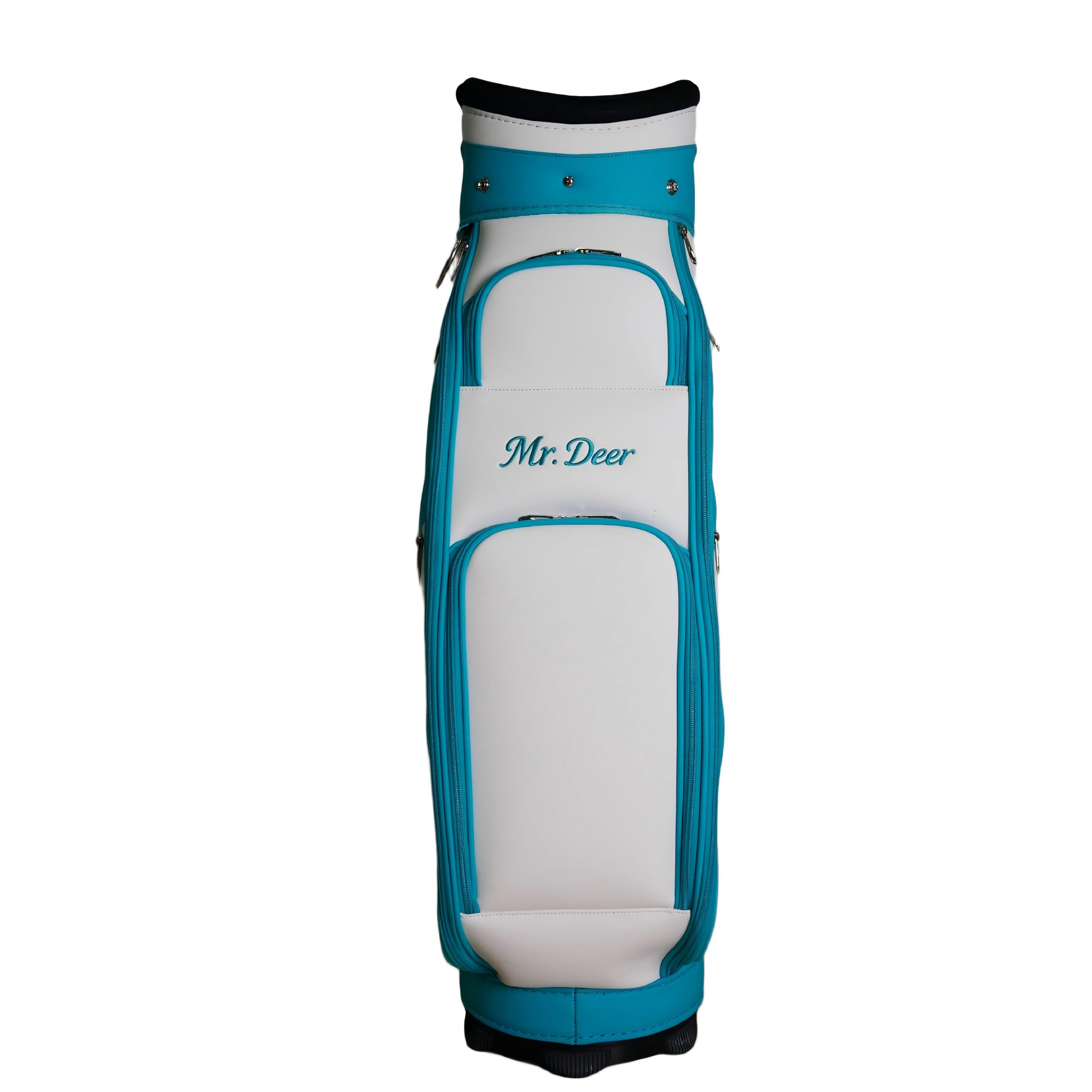 Holographic Iridescent Golf Gun Bag, Lightweight Portable Waterproof Golf Club Carry Bag with Shoulder Strap, Fashion Shiny Golf Practice Bag for Men Women - 图片 2