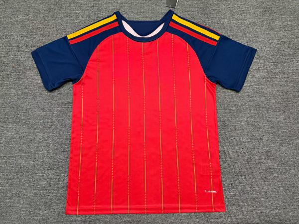 Spain 2026 World Cup Away Soccer Jersey Quick Dry Custom Football Uniform - 图片 2