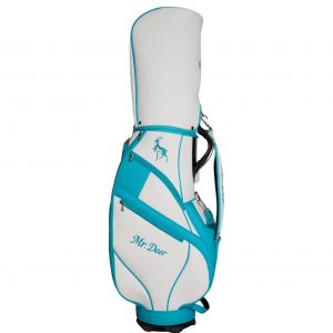 Holographic Iridescent Golf Gun Bag, Lightweight Portable Waterproof Golf Club Carry Bag with Shoulder Strap, Fashion Shiny Golf Practice Bag for Men Women