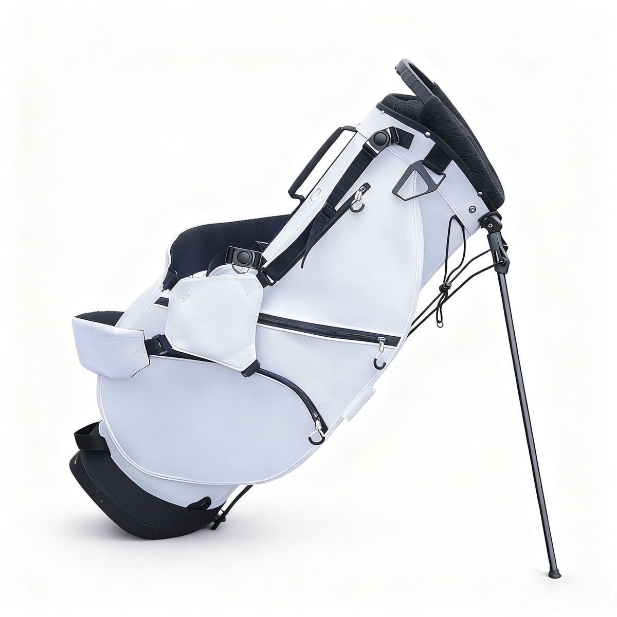 Holographic Iridescent Golf Gun Bag, Lightweight Portable Waterproof Golf Club Carry Bag with Shoulder Strap, Fashion Shiny Golf Practice Bag for Men Women - 图片 4