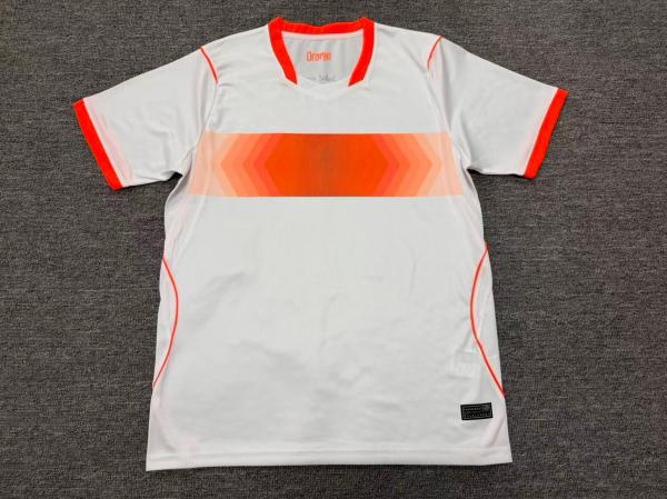 Netherlands 2026 World Cup Home Soccer Jersey Orange Black Quick Dry Custom Name Number Football Uniform - 图片 4