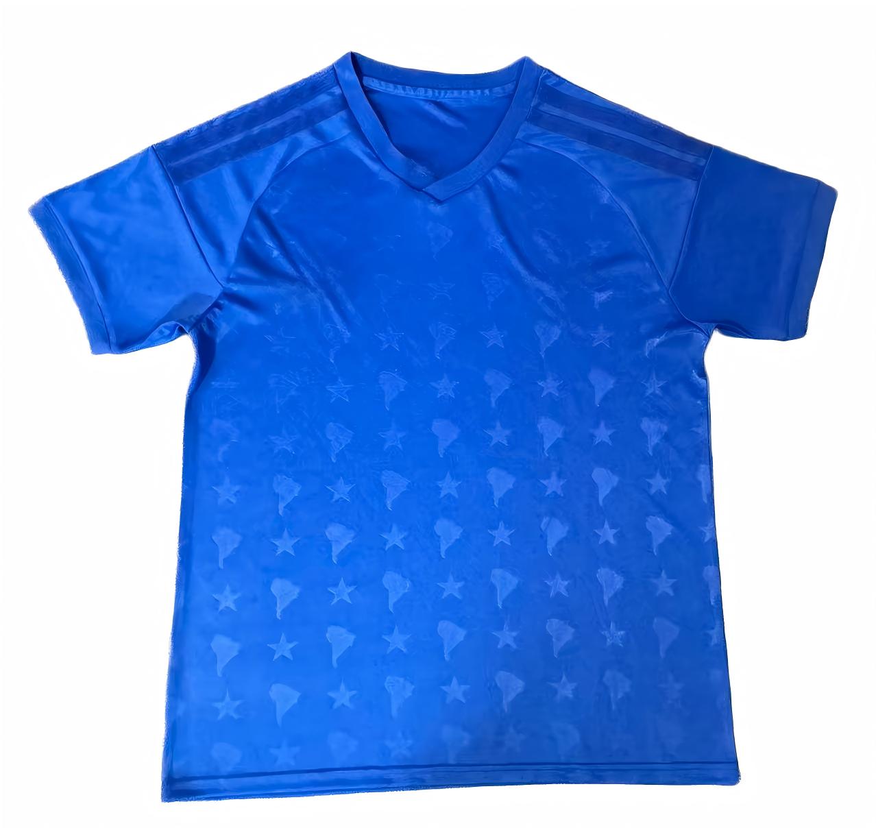 Custom Cruzeiro Soccer Jersey Men Short‑Sleeve Breathable Football Shirt - 图片 3
