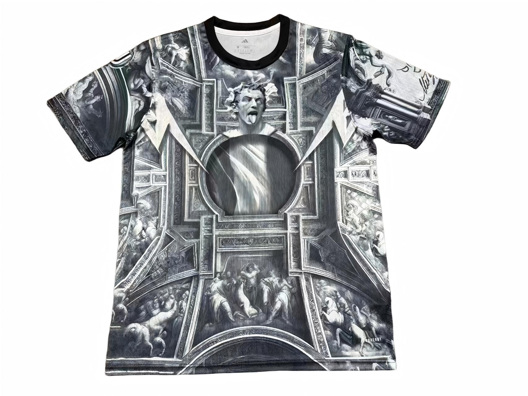 Custom Juventus Style Soccer Jersey Men Short‑Sleeve Breathable Football Shirt - 图片 3