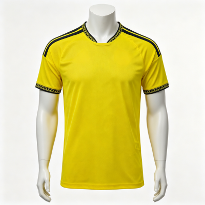 Custom Al‑Nassr Style Soccer Jersey Men Short‑Sleeve Breathable Football Shirt