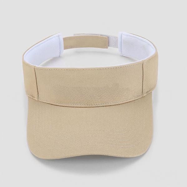 Embroidered Golf Sun Visor Hat,Breathable Cotton Twill Ponytail‑Friendly Empty‑Top Visor Cap - 图片 7