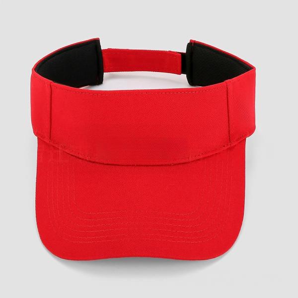 Embroidered Golf Sun Visor Hat,Breathable Cotton Twill Ponytail‑Friendly Empty‑Top Visor Cap - 图片 6