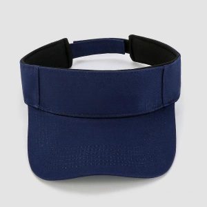 Embroidered Golf Sun Visor Hat,Breathable Cotton Twill Ponytail‑Friendly Empty‑Top Visor Cap