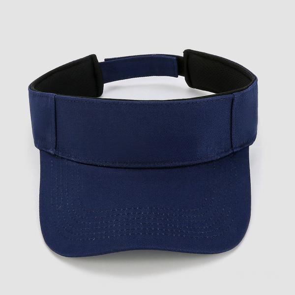 Embroidered Golf Sun Visor Hat,Breathable Cotton Twill Ponytail‑Friendly Empty‑Top Visor Cap