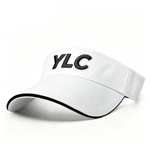 Unisex Blank Golf Sun Visor Cap 100% Cotton Twill Sports Empty Top Hat Custom Logo Embroidery