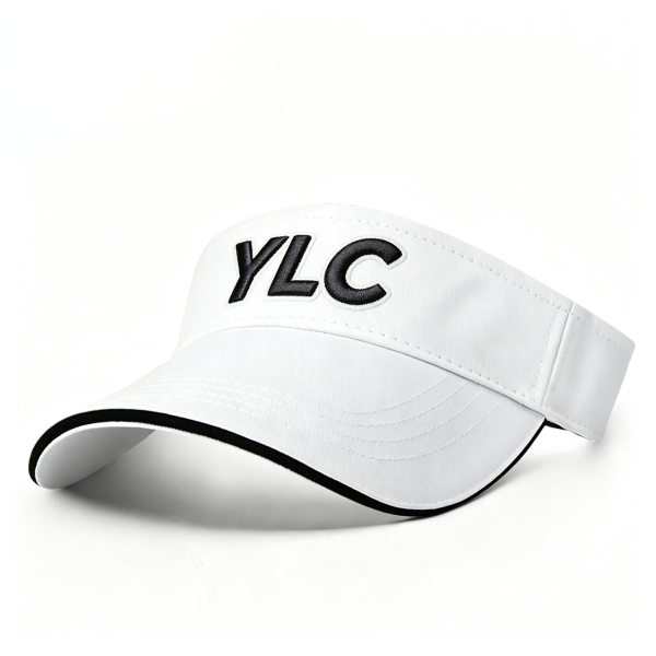 Unisex Blank Golf Sun Visor Cap 100% Cotton Twill Sports Empty Top Hat Custom Logo Embroidery