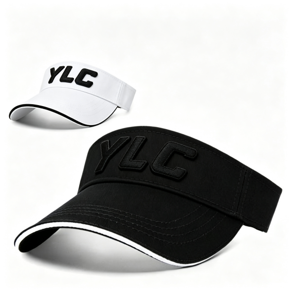 Unisex Blank Golf Sun Visor Cap 100% Cotton Twill Sports Empty Top Hat Custom Logo Embroidery - 图片 5