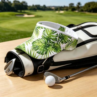 Tropical Cactus Parrot Print Sun Visor Hat,Full Sublimation Printed Ponytail‑Friendly Empty‑Top Visor - 图片 3