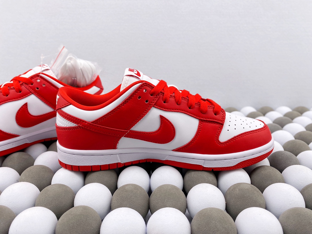 High-Quality Version Nike Dunk Low “University Red” – White / University Red - 图片 8
