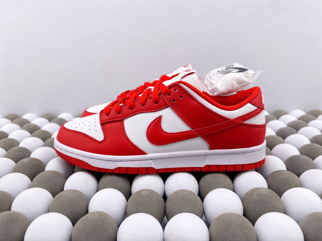 High-Quality Version Nike Dunk Low “University Red” – White / University Red - 图片 3