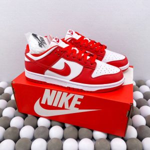 High-Quality Version Nike Dunk Low “University Red” – White / University Red