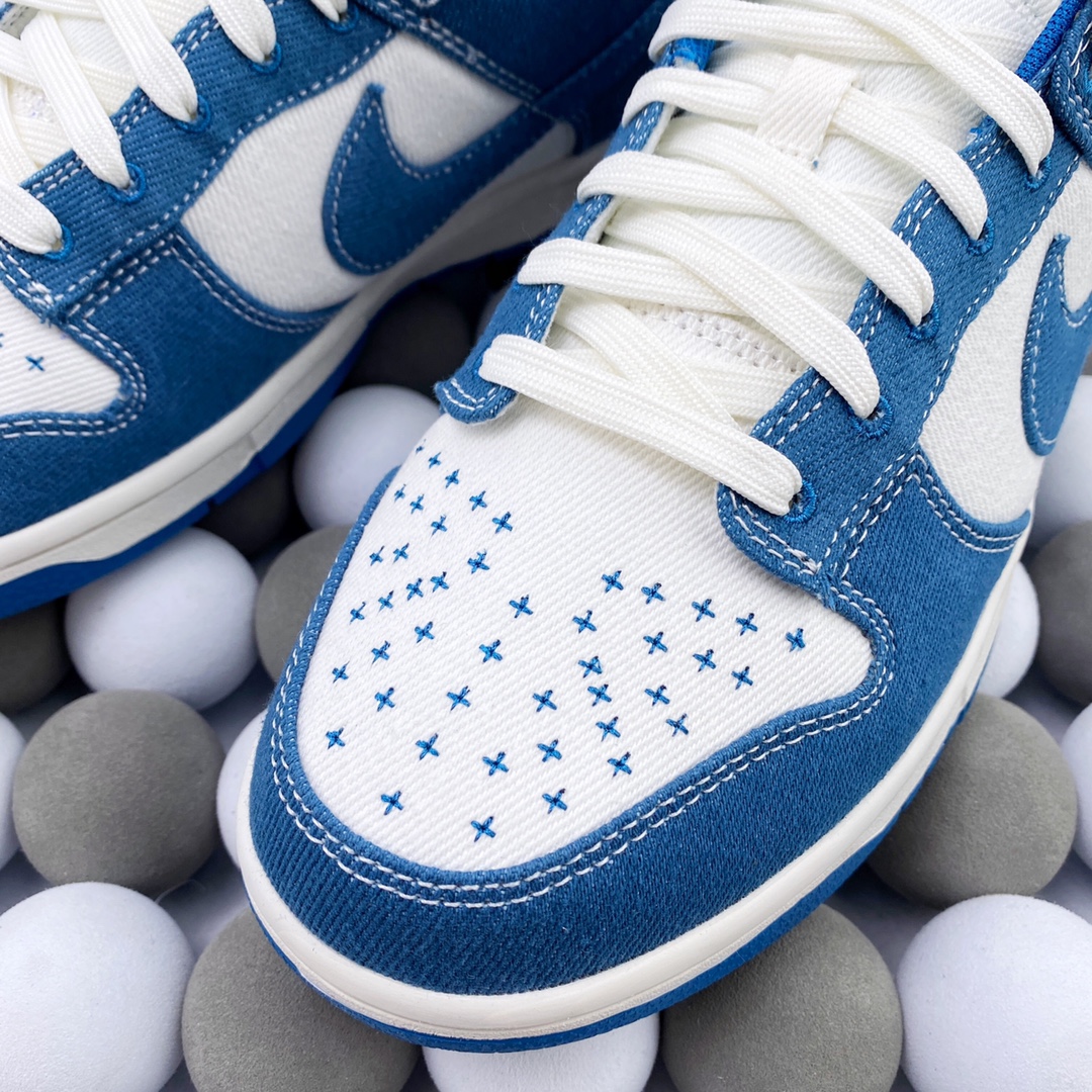 High-Quality Version Nike Dunk Low “Industrial Blue” – Denim Blue / White - 图片 5