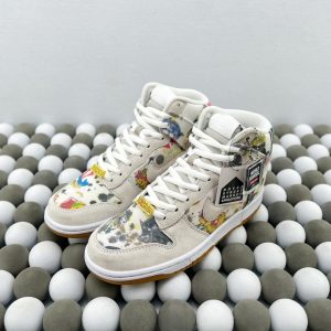 High-Quality Version Supreme x Nike SB Dunk High “Rammellzee” – Premium High-Top Skate Sneakers