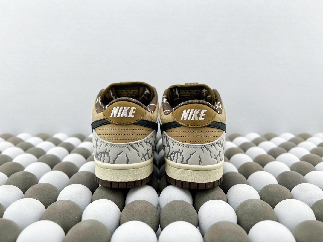 High-Quality Version Travis Scott x Nike SB Dunk Low “Cactus Jack” Paisley – Premium Limited-Edition Low-Top Sneakers - 图片 3