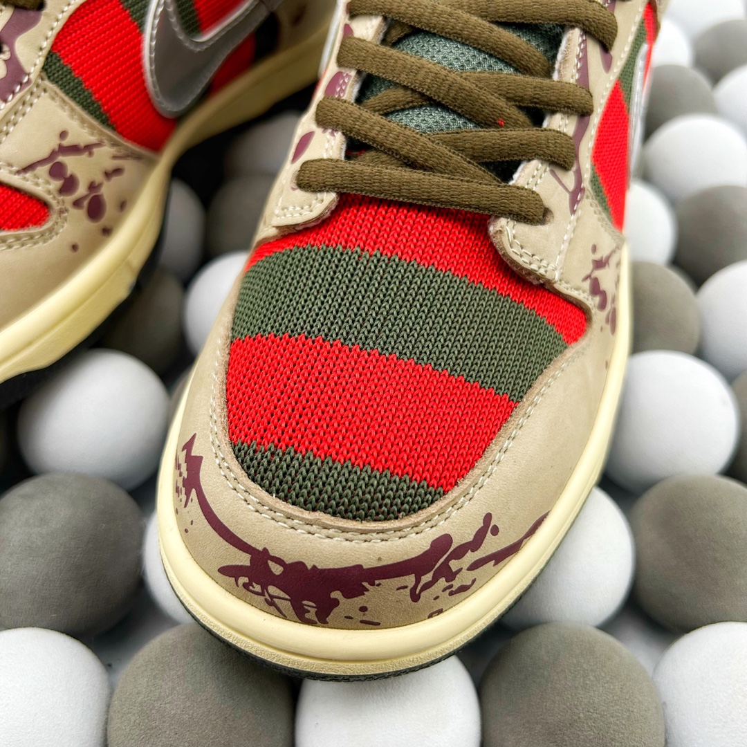 High-Quality Version Nike SB Dunk Low "Freddy Krueger" – A Nightmare on Elm Street Tribute - 图片 4