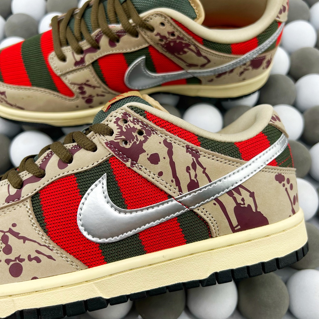 High-Quality Version Nike SB Dunk Low "Freddy Krueger" – A Nightmare on Elm Street Tribute - 图片 8