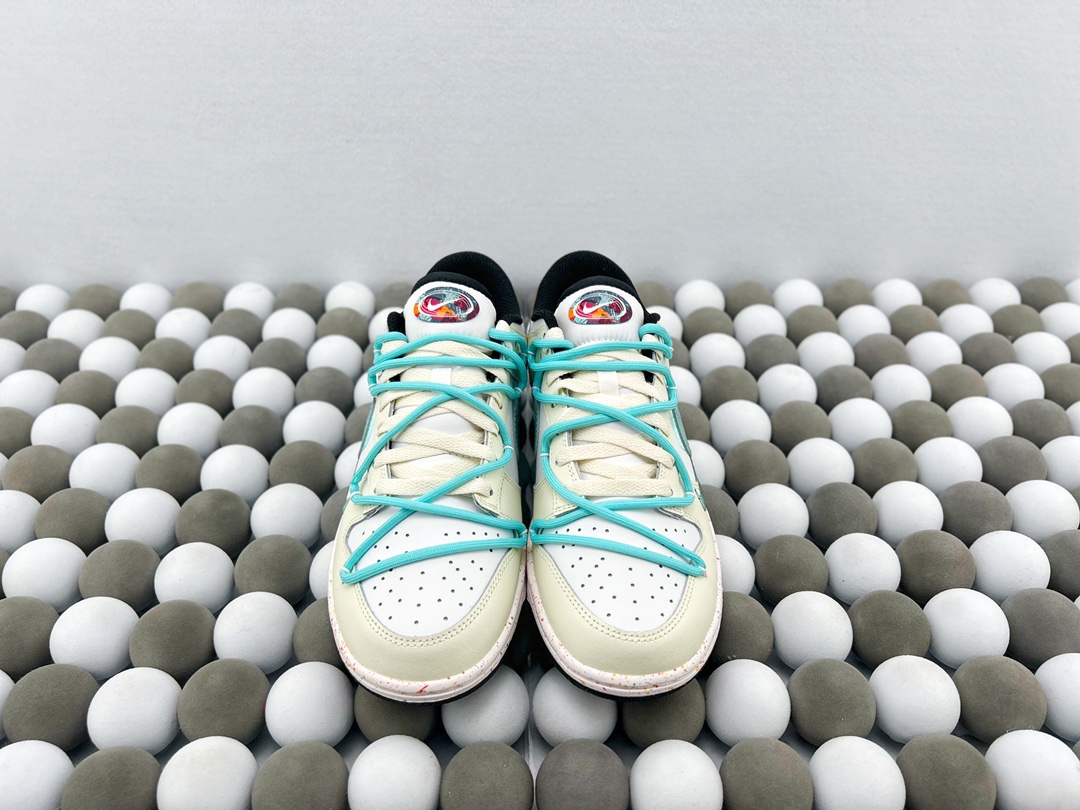 High-Quality Version Nike Dunk Low Custom “Matcha Latte” White Low-Top Casual Sneakers - 图片 2