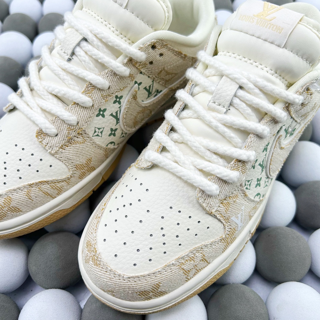 High-Quality Version High-Quality Version Custom Nike Dunk Low "1V" Off-White - 图片 5
