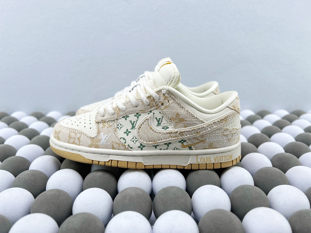 High-Quality Version High-Quality Version Custom Nike Dunk Low "1V" Off-White - 图片 2