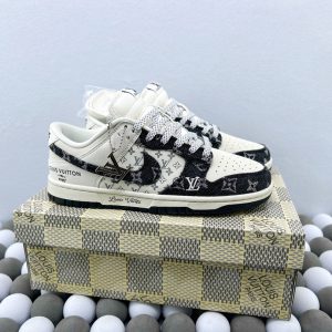 High-Quality Version Custom Nike Dunk Low × Louis Vuitton
